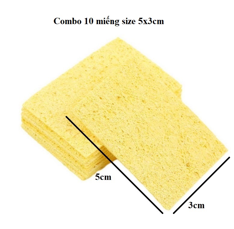 Combo 10 miếng bọt biển dùng để vệ sinh mỏ hàn điện tử -
