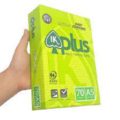 Giấy photocopy A5 IK Plus 70gsm ( 500 TỜ)