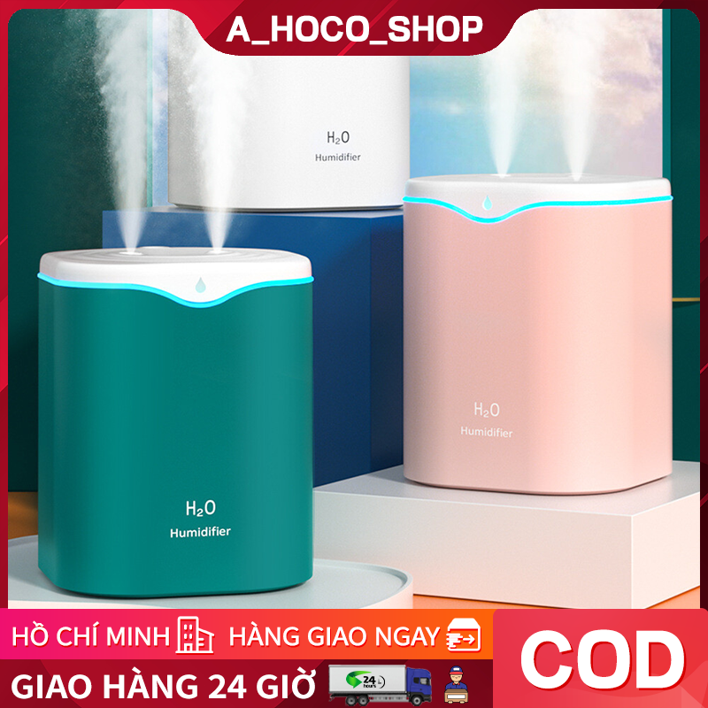 【Giao Hàng Nhanh】Máy Tạo Độ Ẩm Không Khí 2000ML Máy Khuếch Tán Tinh Dầu Hương Thơm Siêu Âm Máy Tạo Sương Mát