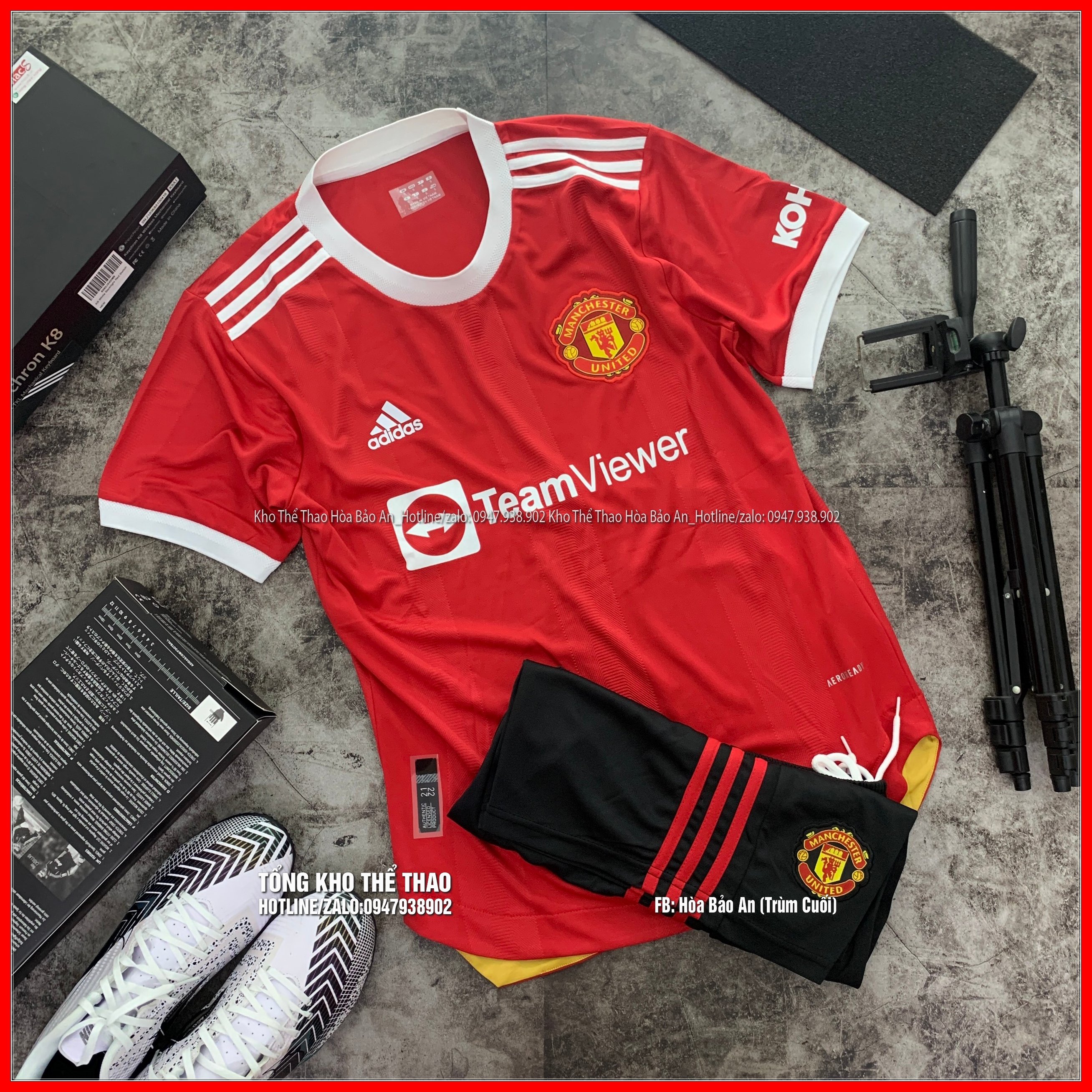 BỘ QUẦN ÁO BÓNG ĐÁ CLB MANCHESTER CAO CẤP 2022
