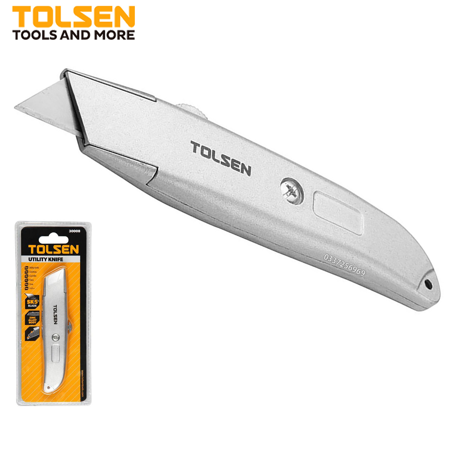 Dao rọc giấy tolsen 30008, size 61*19mm - xuất khẩu thị trường châu âu