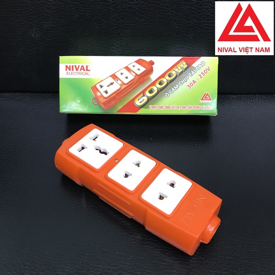 Power socket 3 ways extension 6000w Nival