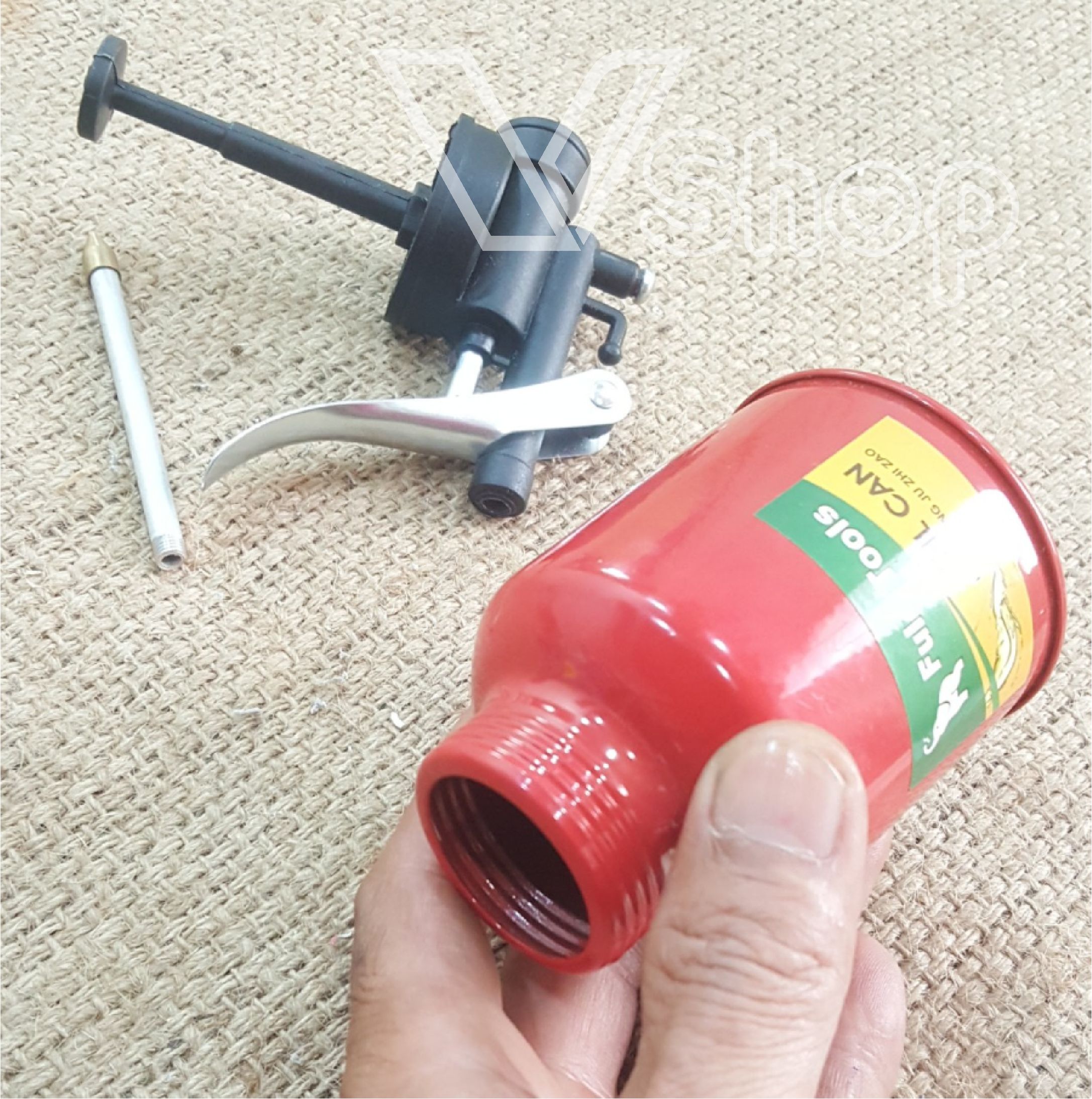 bình bơm nhớt, tra dầu, vịt dầu