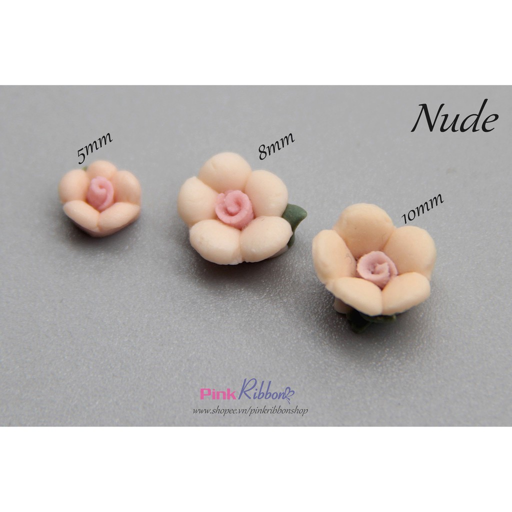 Hoa gốm nhí cỡ 5mm - Set 10 bông