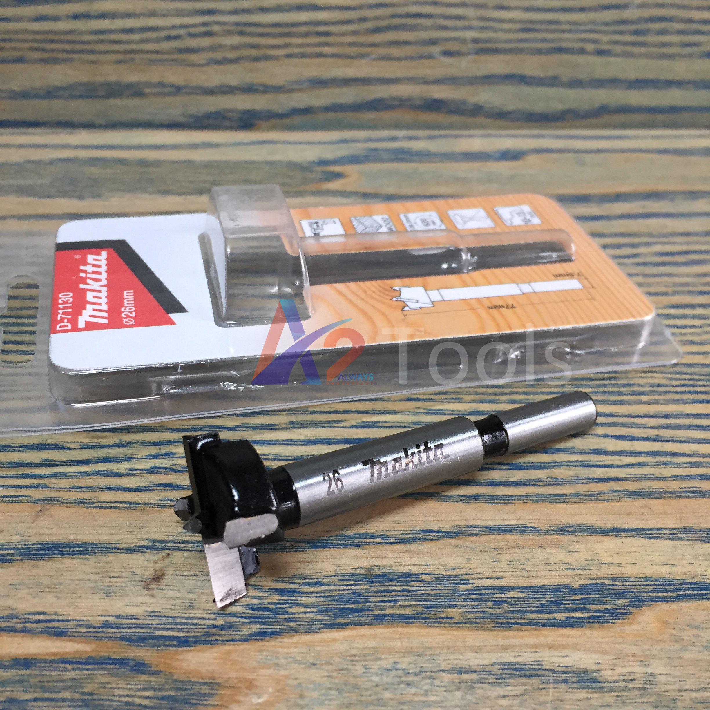 Mũi khoét gỗ 26x77mm makita d-71130