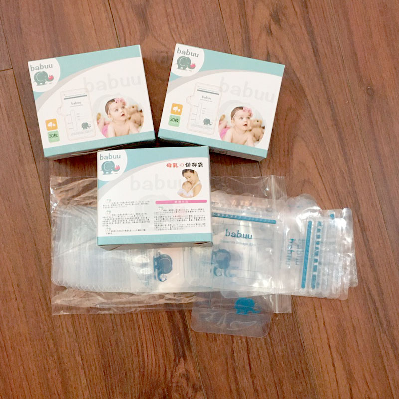 Túi trữ sữa Babuu hộp 30 túi 100ml