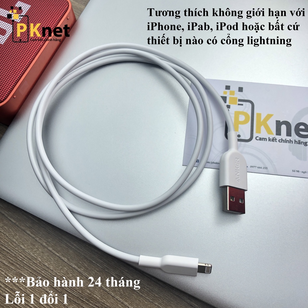 Cáp Lightning Anker Powerline II - A8432 0.9m [Chính hãng,nobox]