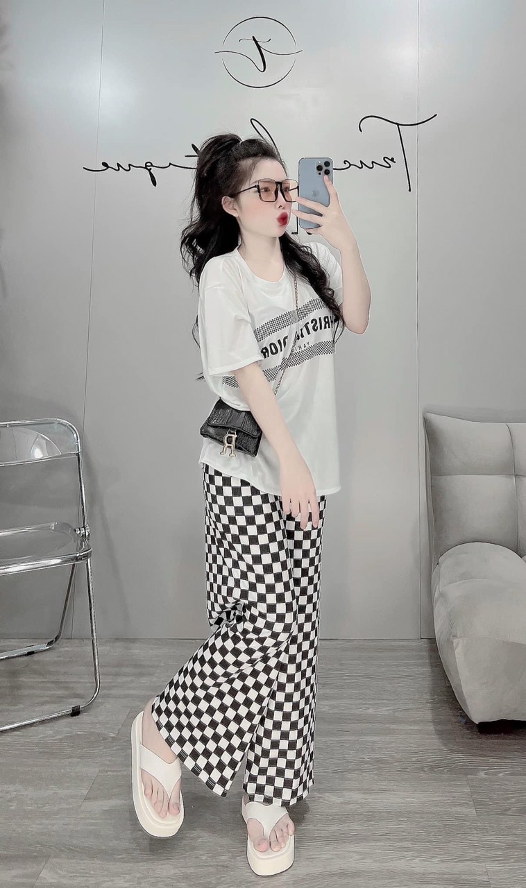 SÉT BỘ THUN INCHRISTIAN DIOR QUẦN DÀI SỌC (CÓ HÌNH THẬT)