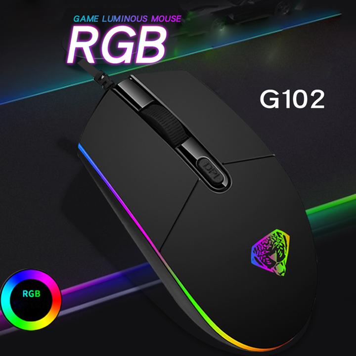 (Có Video) Chuột game thủ Divipad G102 Led RGB DPI 2400