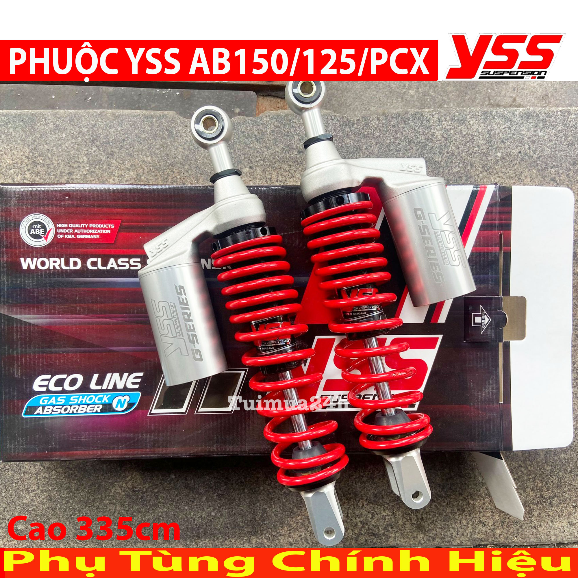 Phuộc giảm sóc yss ab150/125/pcx’14-17 g-plus thái lan