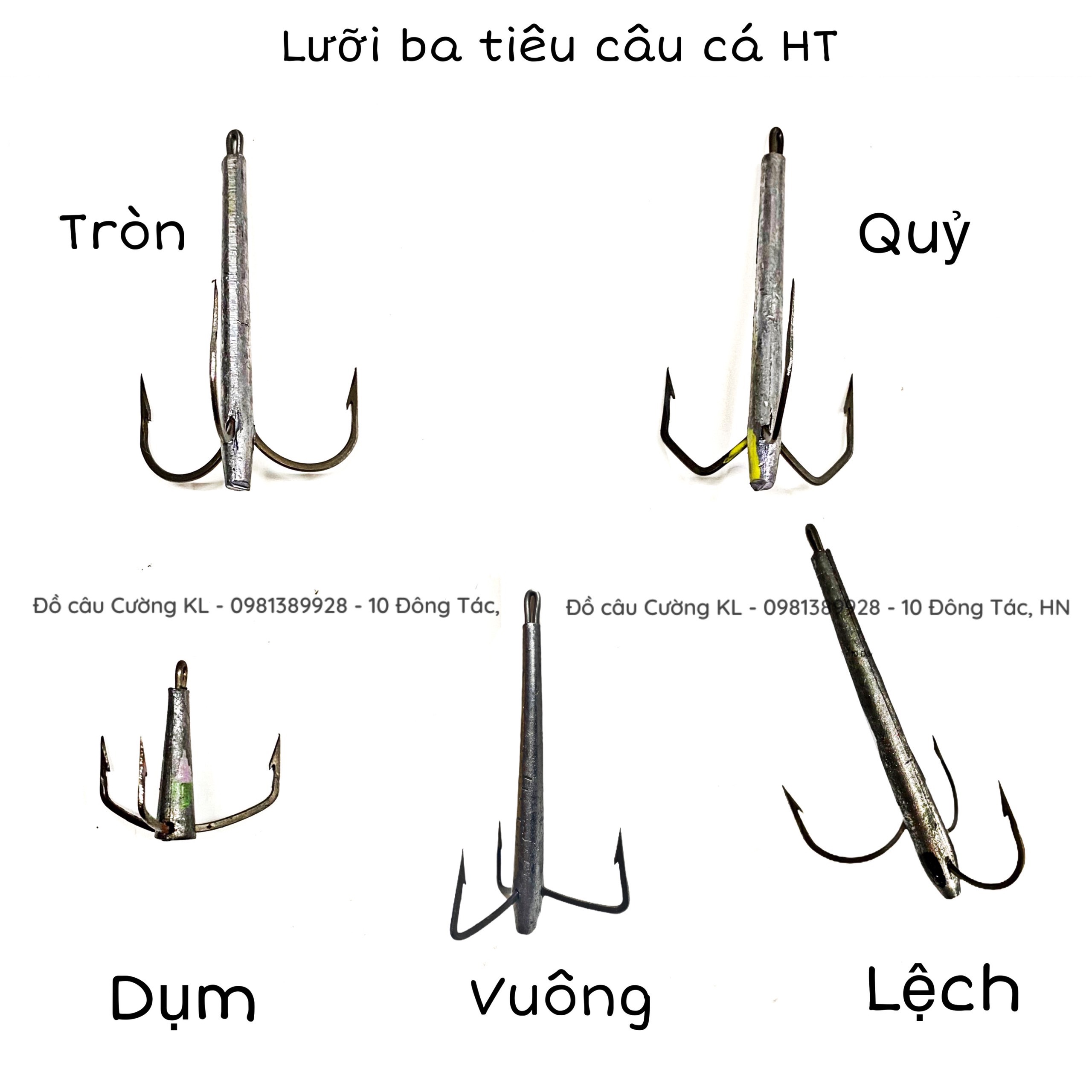 Lưỡi ba tiêu câu cá có ngạnh các loại