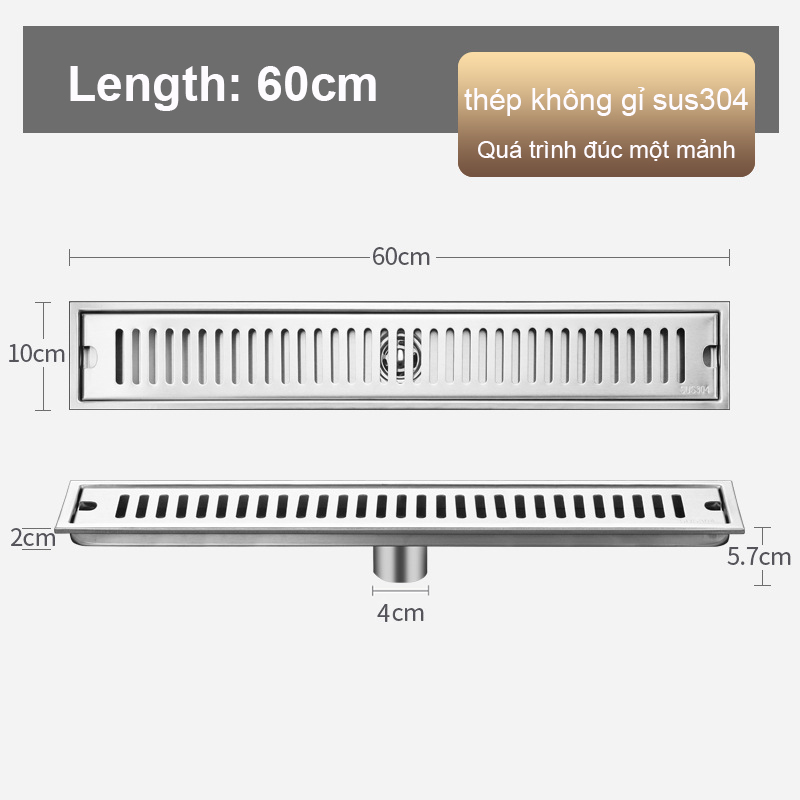 Ga thoát sàn, Inox 304 Ga thoát sàn ngăn mùi Phễu thoát sàn cao cấp 20 40 60cm