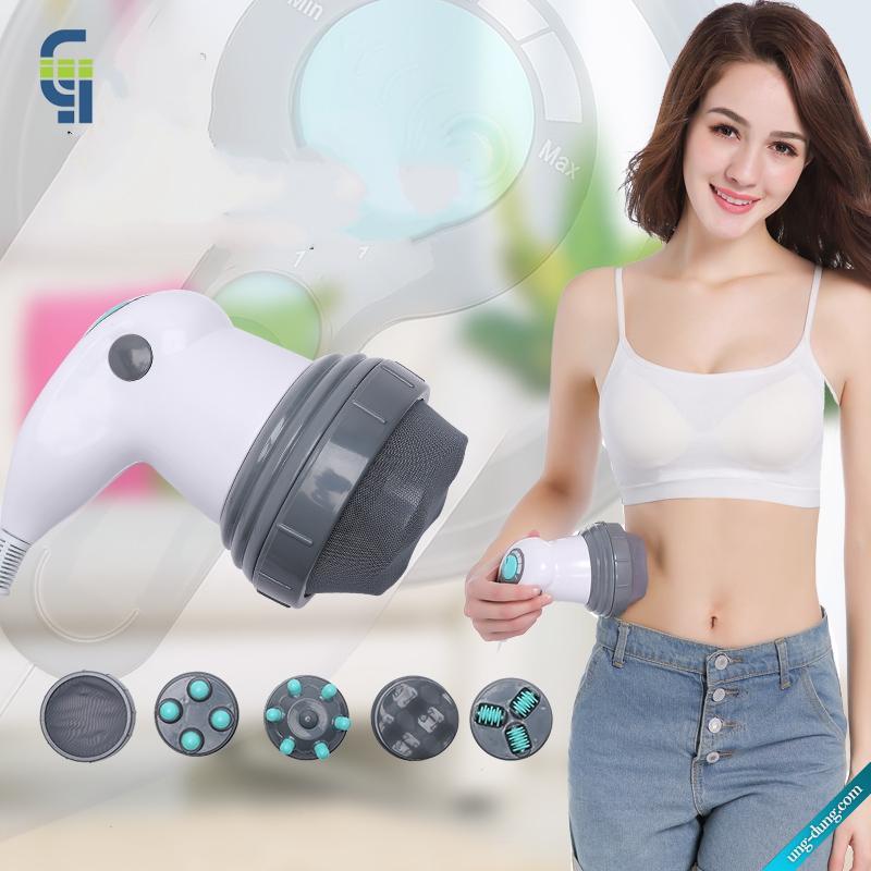 Matxa quý bà, Đánh tan mỡ bụng, Máy massage cầm tay Body Innovation MA-118 4 đầu với 6 cường độ massage, chế độ rung lắc thư giãn, giảm mỡ hiệu quả - CÔNG TY NHẬP KHẨU BH 365 NGÀY