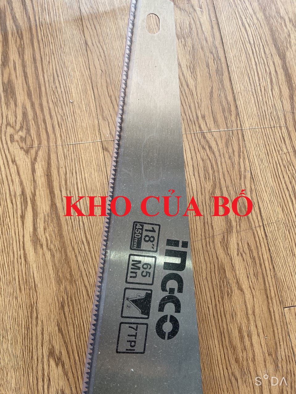 Cưa tay lá liễu (450mm) Ingco HHAS08450