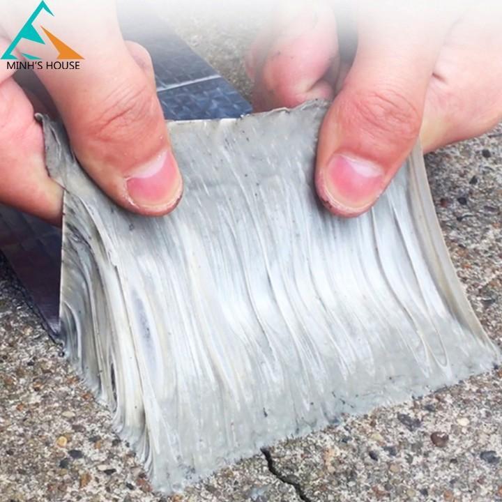 Băng Keo Siêu Dính Đa Năng, Keo dán chống thấm đa năng cho tường, trần nhà, mái tôn, ống nước, bể nước, xô chậu, phao bơi, bể bơi, đồ bơm hơi