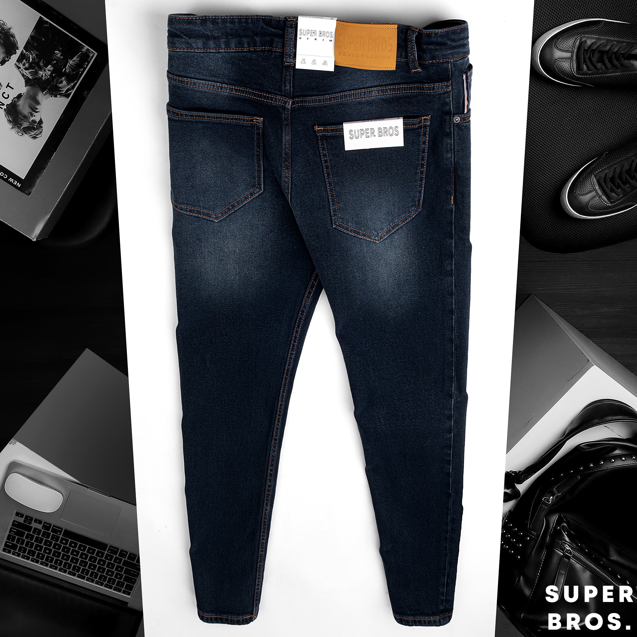 JEAN SUPER BROS DARK BLUE SB003