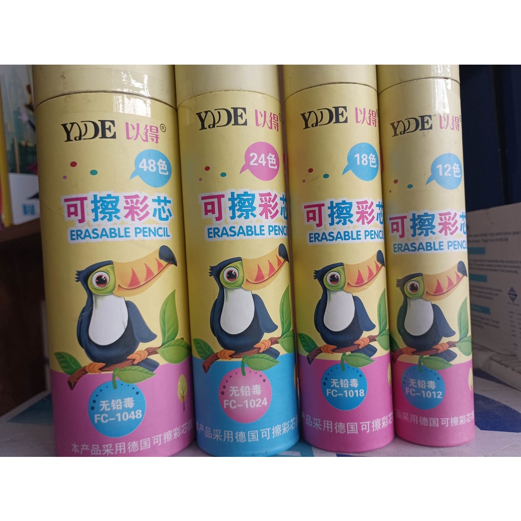 (HCM) Chì màu Lon nét mịn màu sắc tươi sáng (Lon 48M-36M-24M-18M-12M)