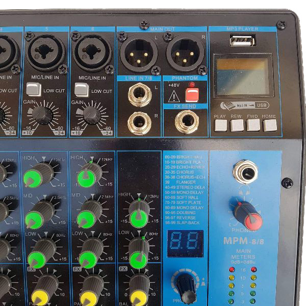 Bàn Mixer karaoke MPM-8/8 có Bluetooth
