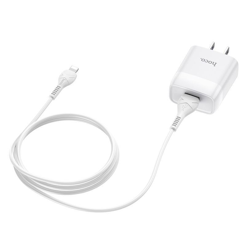 Bộ sạc cáp Hoco C72 cổng USB 2.1A đầu Lightning, Micro, Type-C dây dài 1m