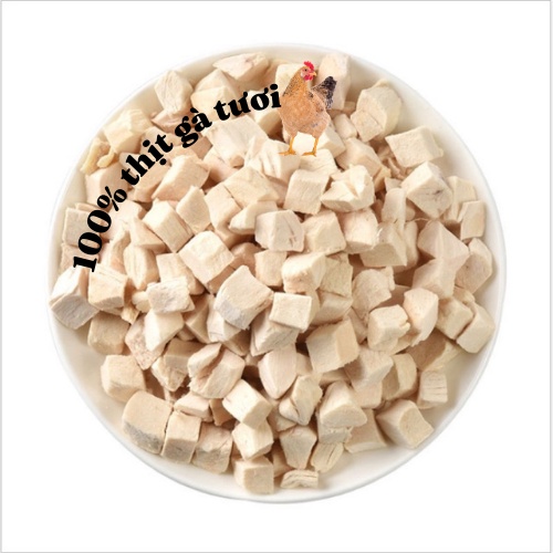 Thịt gà sấy viên 50gr cho hamster, mèo, chó