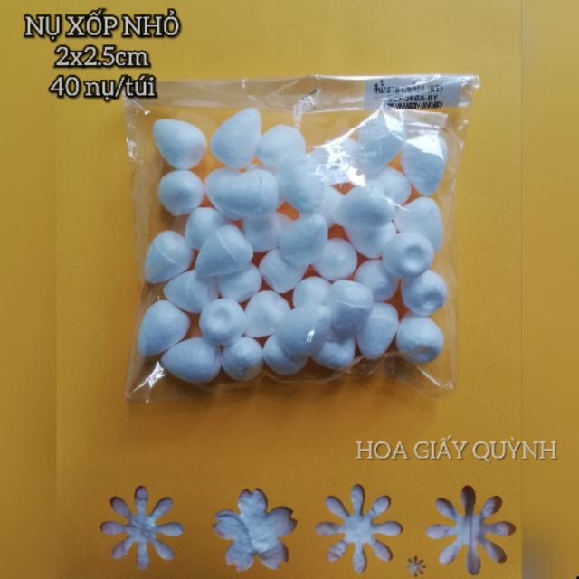 NỤ HỒNG XỐP làm lõi hoa hồng