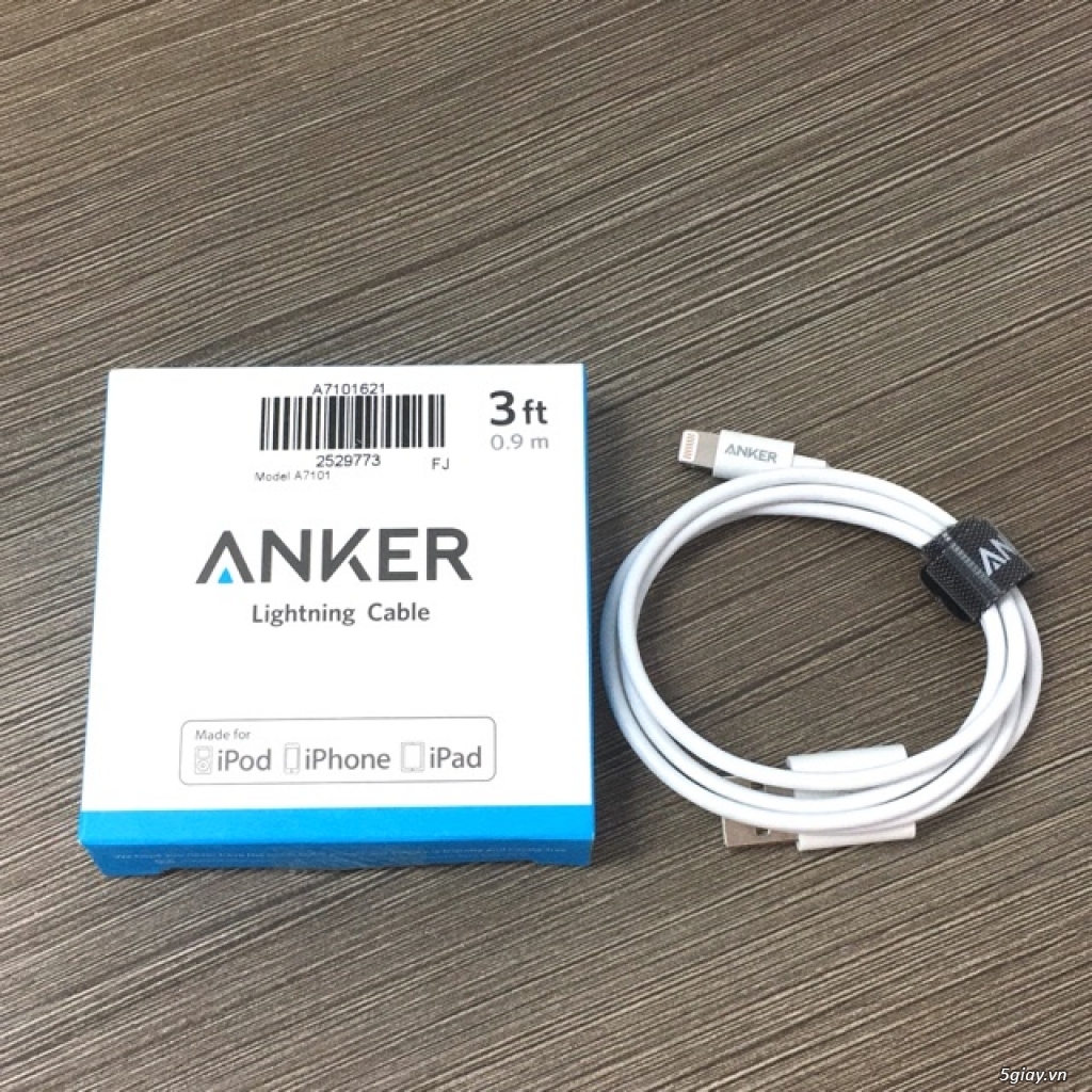 Dây Sạc ANKER Lightning A7101 Được Chứng Nhận MFi