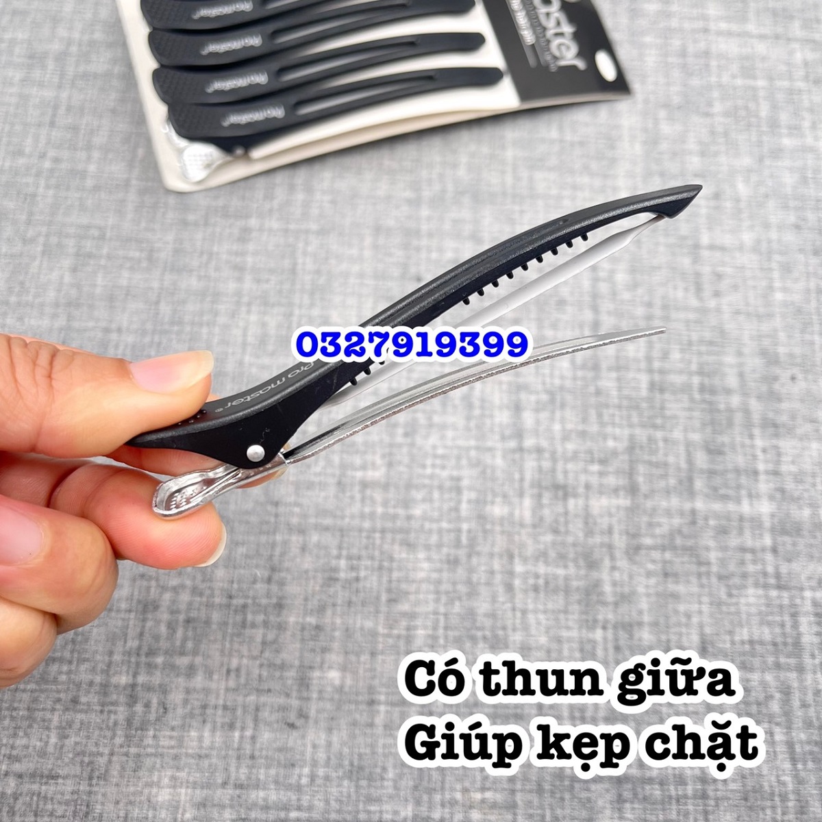 Pro Master Hair Parting Duck Clips B037 Super Strong 1 Blister of 6 Small Clips Easily Divide Hair into Small Curls High Quality