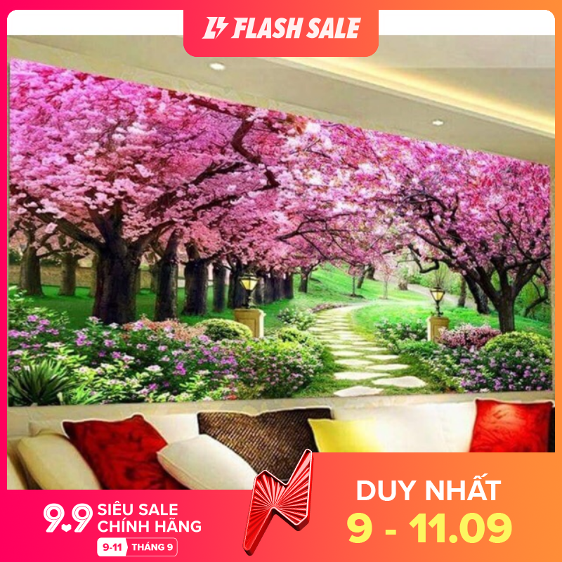 Tranh Thêu Chữ Thập Con Đường Tình Yêu LV3005 100X55cm