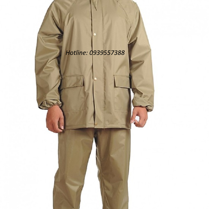 Military-made raincoat, parachute fabric raincoat
