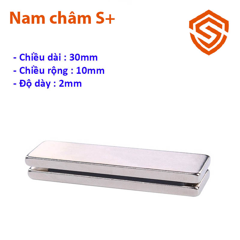 Nam châm đất hiếm 30x10x2/3/5/10mm siêu từ tính