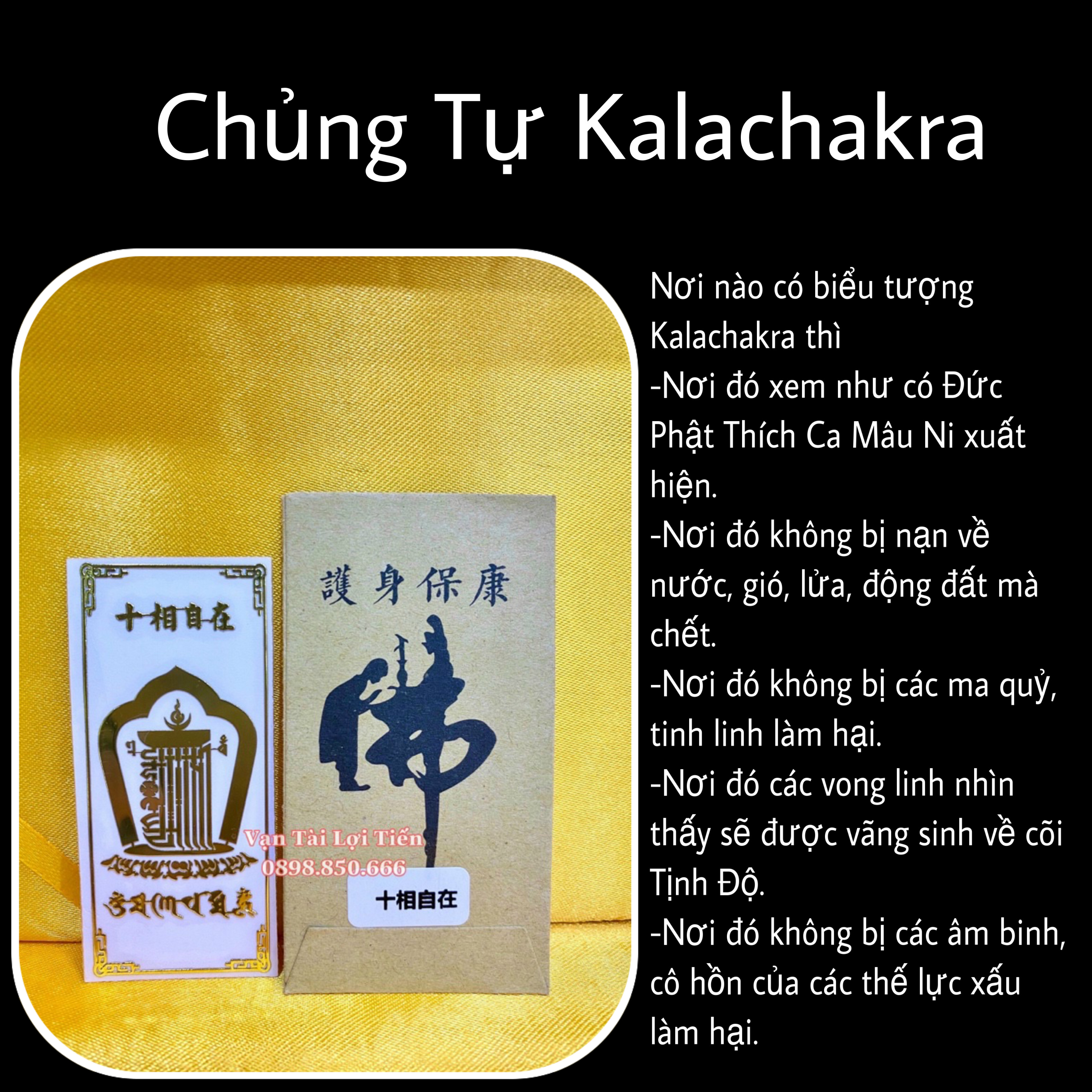 [HCM]Linh Phù Dán Chủng Tự Kalachakra - Kim Cang Thời Luân