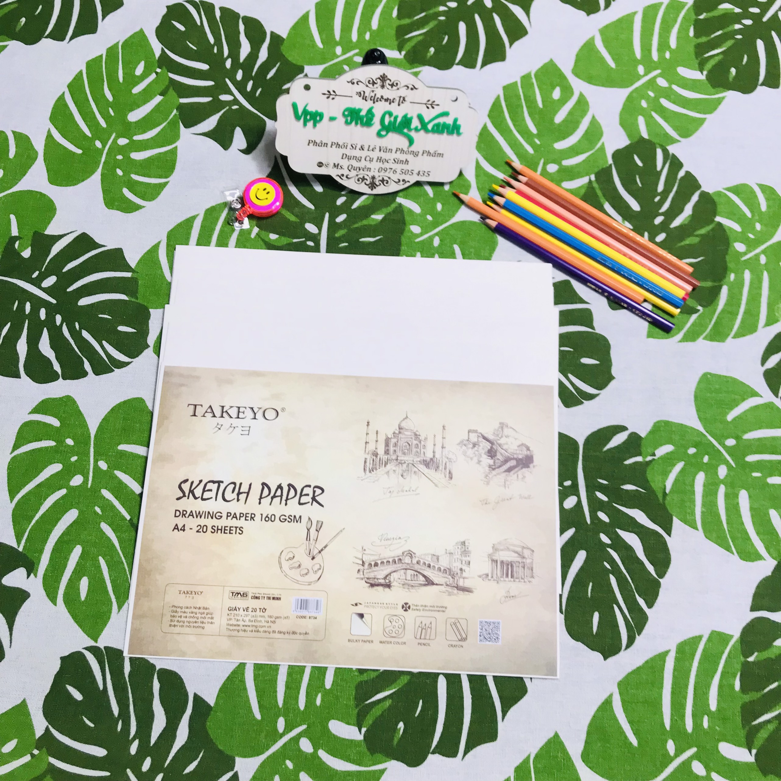 Giấy Vẽ Takeyo A4 20 tờ 8734