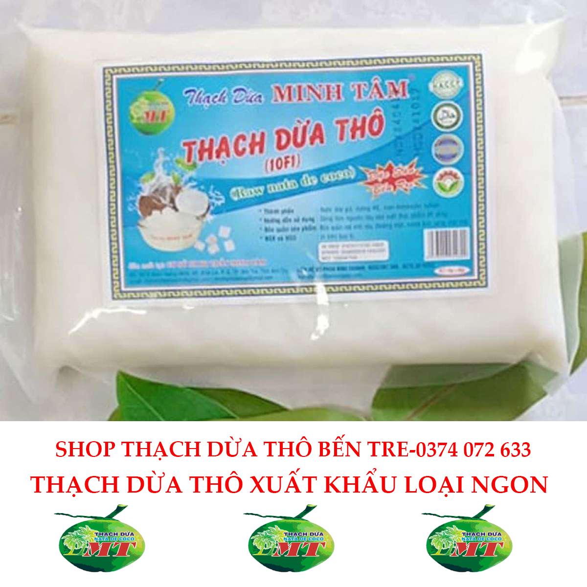 combo 5kg thạch dừa thô tặng kèm hương dừa