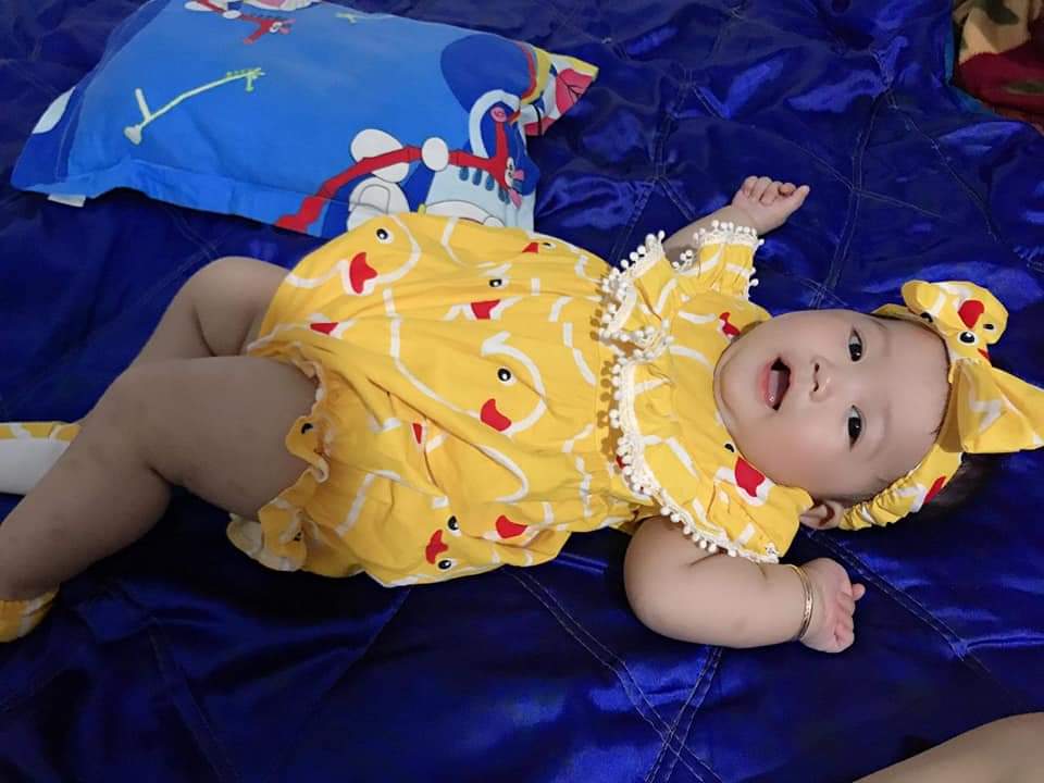 Body Liền Thân Hình Vịt Con Cho Bé Sơ Sinh (Kèm Băng Đô +Giày)