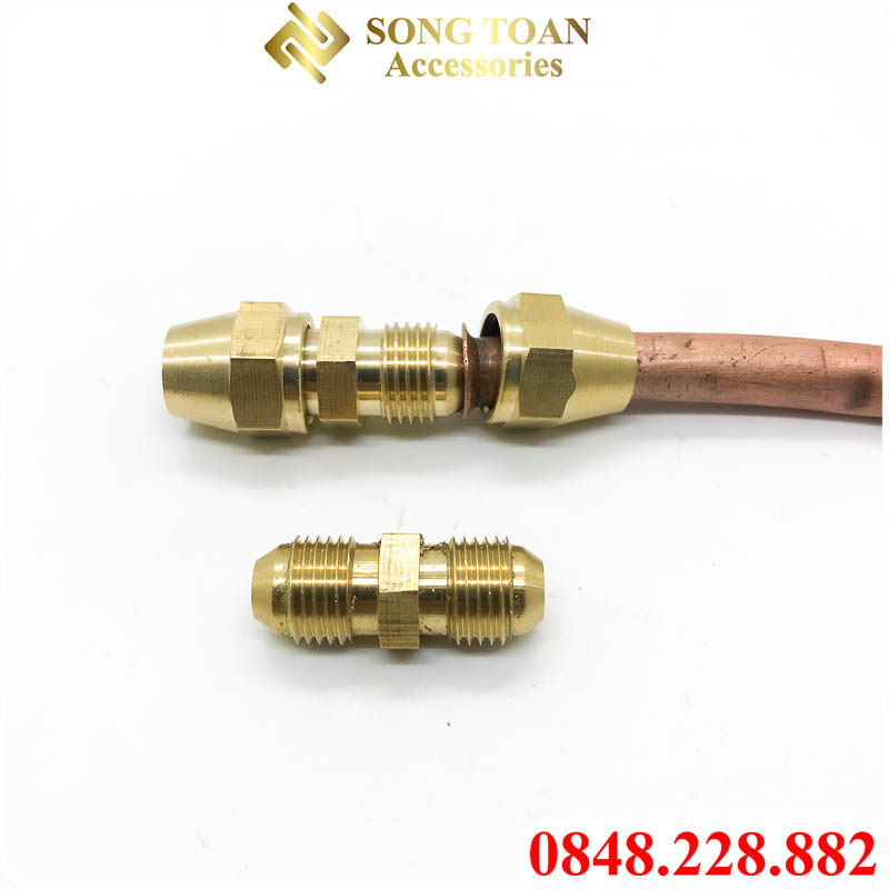 Đầu Nối Côn Lồi NPT, Đầu Nối Hai Đầu Côn Lồi Lắp Ống Đồng Phi 6 8 10 12 16 19mm - Thân Rời