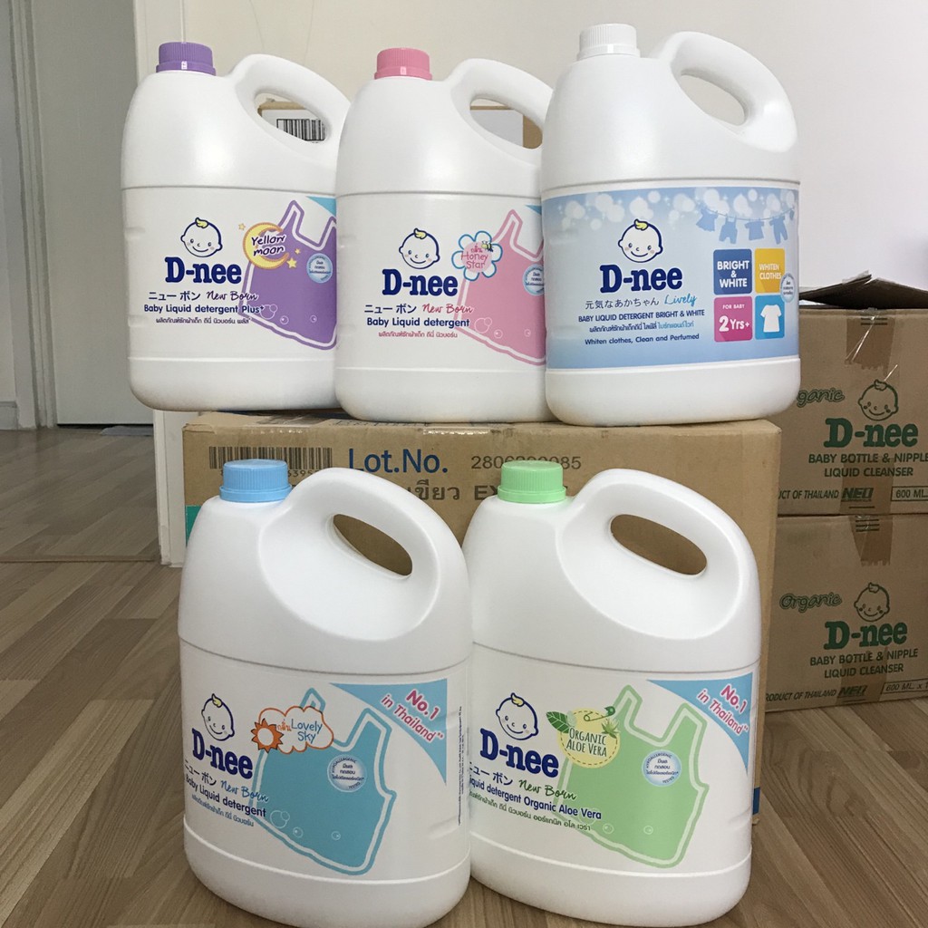 [Thùng 4 can] Nước Giặt Quần Áo Em Bé D-nee 3000ml