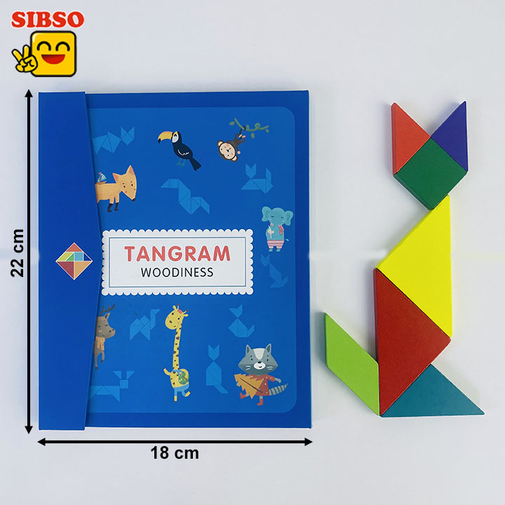 Ghép Tangram nam châm C014 - Đồ Chơi Trí Tuệ