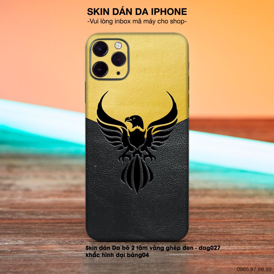 Miếng dán da khắc hình đại bàng cho iPhone (inbox mã máy cho shop)