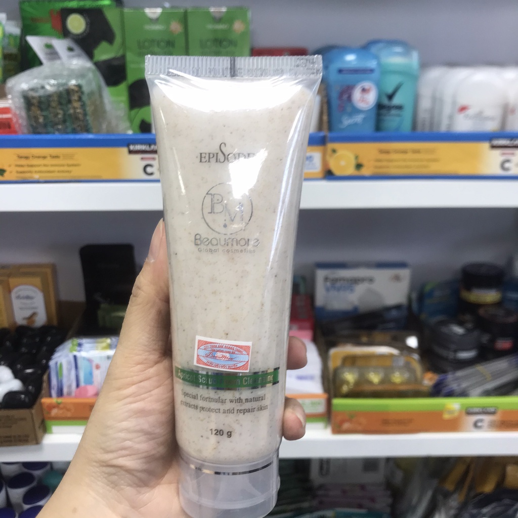 Sữa rửa mặt BEAUMORE Episode Srub Foam - srm hạt mơ 120g
