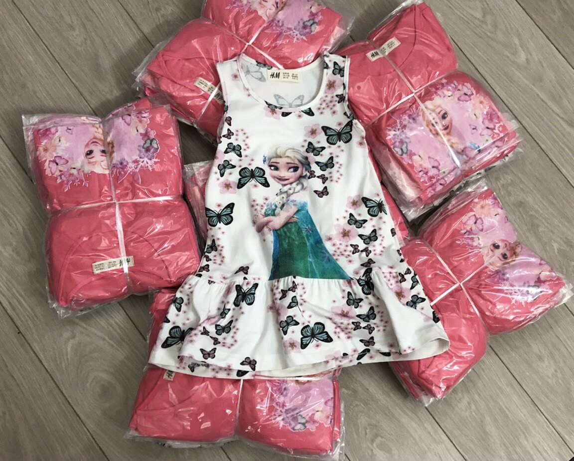 Váy elsa cho bé gái từ 1-8 tuổi