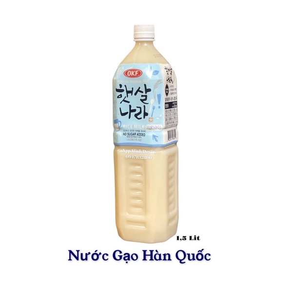 Combo 3 chai nước gạo Hàn Quốc OKF 1.5L