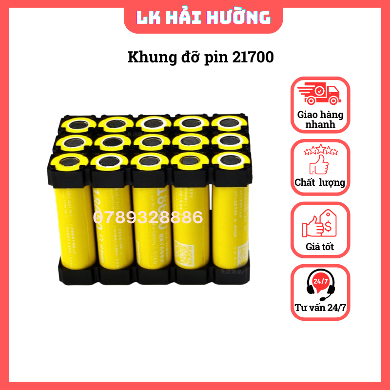 Khung Đế Cố Định Pin 21700 các loại