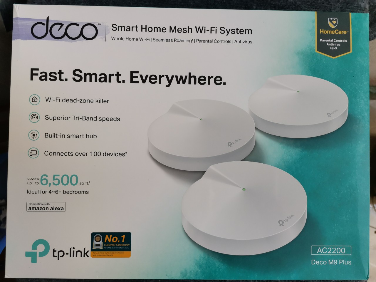 Bộ Phát Wifi Mesh TP-Link Deco M9 Plus (Hàng đã sử dụng )