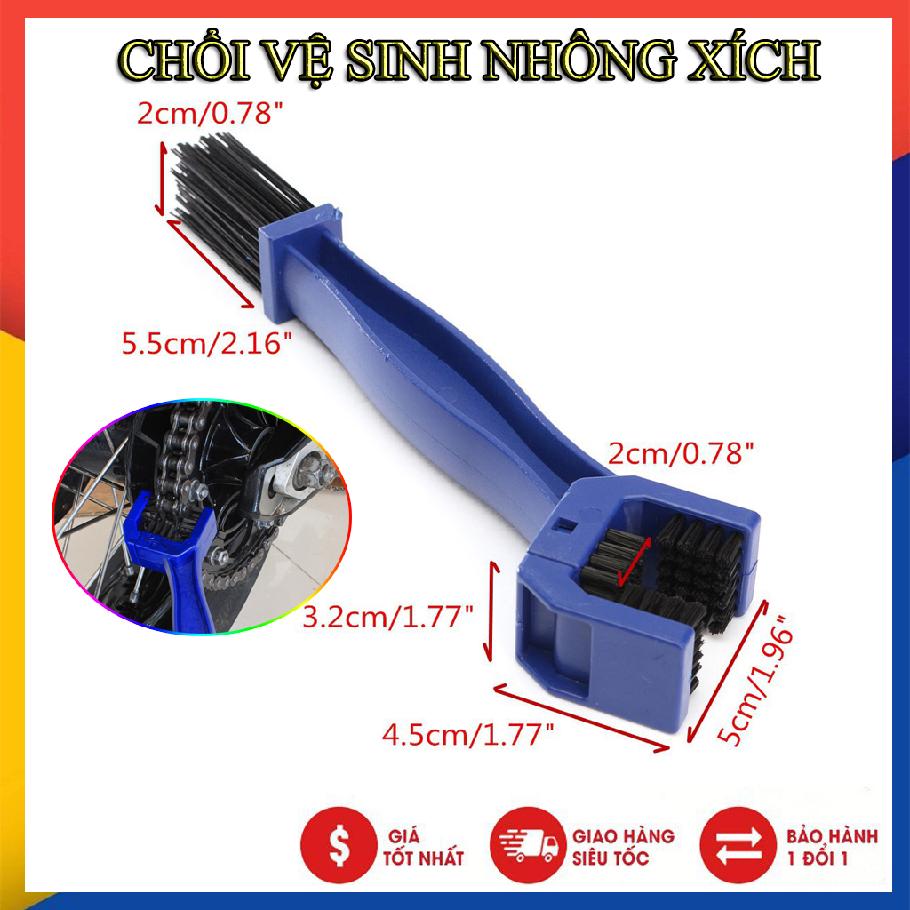 CHỔI VỆ SINH NHÔNG XÍCH XE MÁY