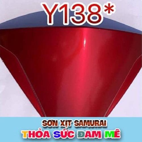 Sơn xịt Samurai màu đỏ candy Y138