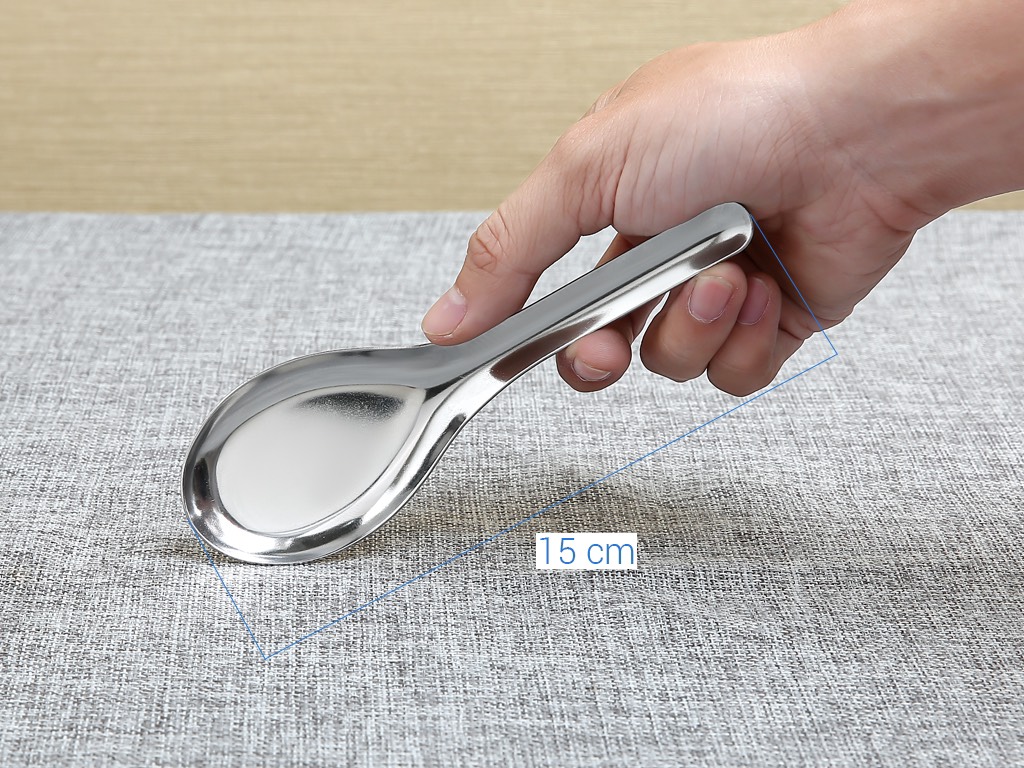 Set 10 thìa inox ăn cơm ăn phở, cơm, súp...