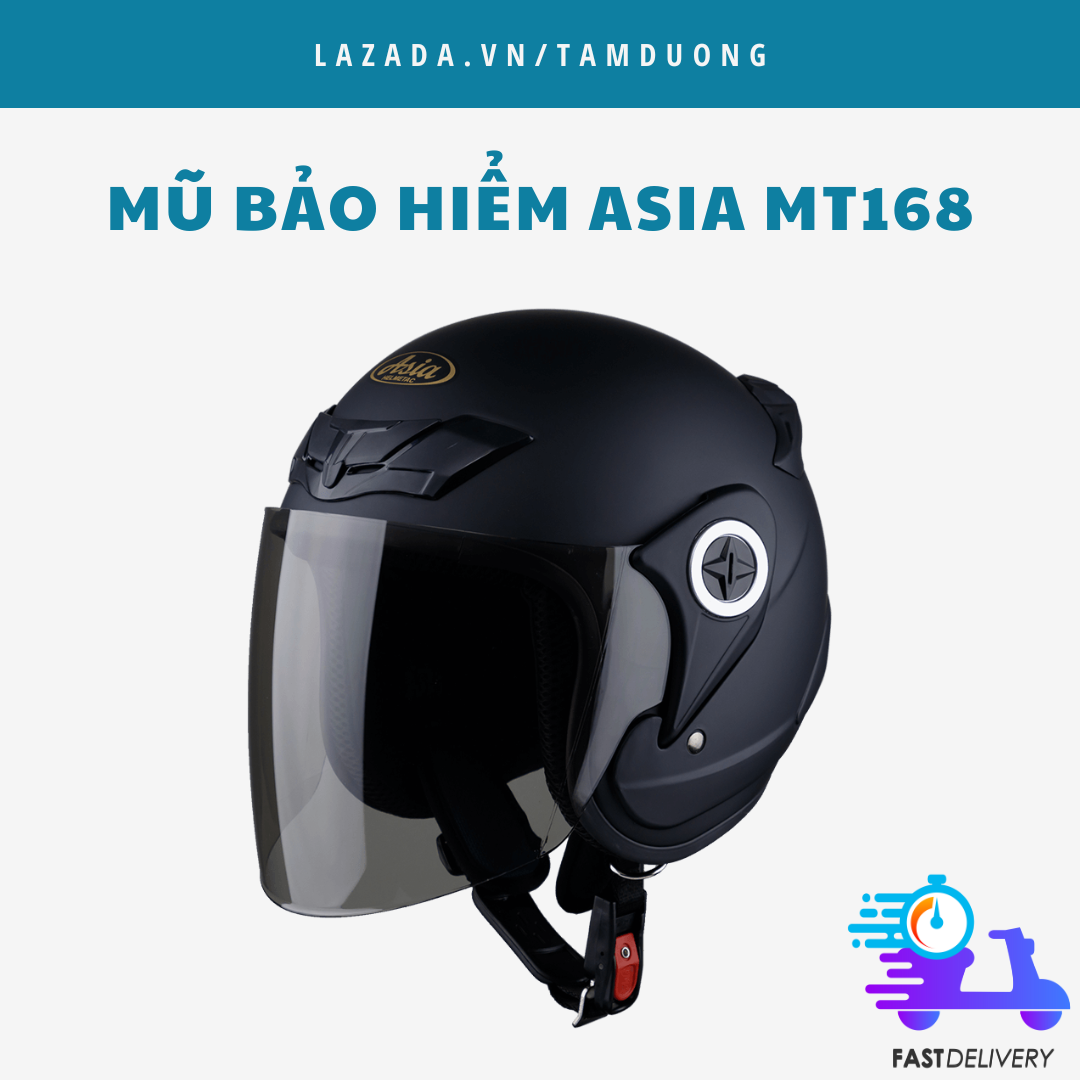 Mũ Bảo Hiểm 3/4 ASIA MT-168