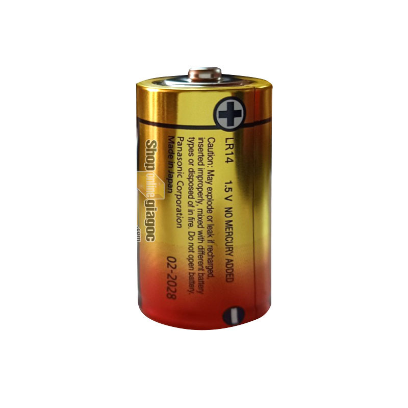 Pin Panasonic Alkaline Cỡ Trung 1.5V LR14T/2B