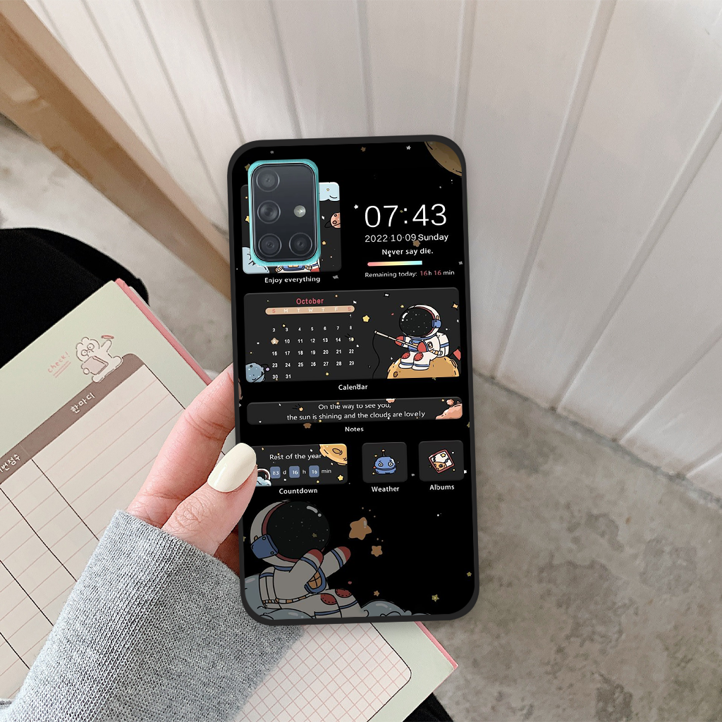 Ốp lưng Samsung Galaxy A31 / A51 / A71 hình vũ trụ, phi hành gia astronaut độc đáo