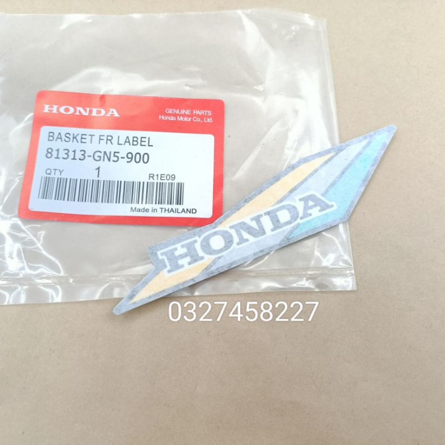 Tem dán rổ, giỏ đựng đồ xe DREAM thái zin honda